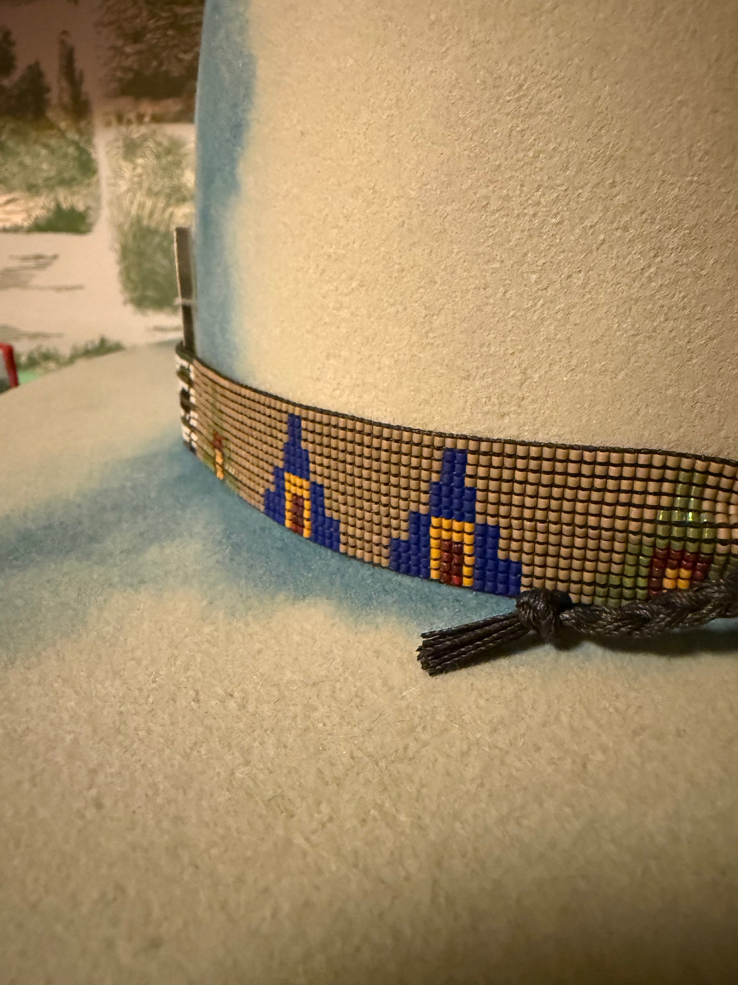 Pure Grit - Ancient Earth tones & Matte Strength Beaded western Hatband