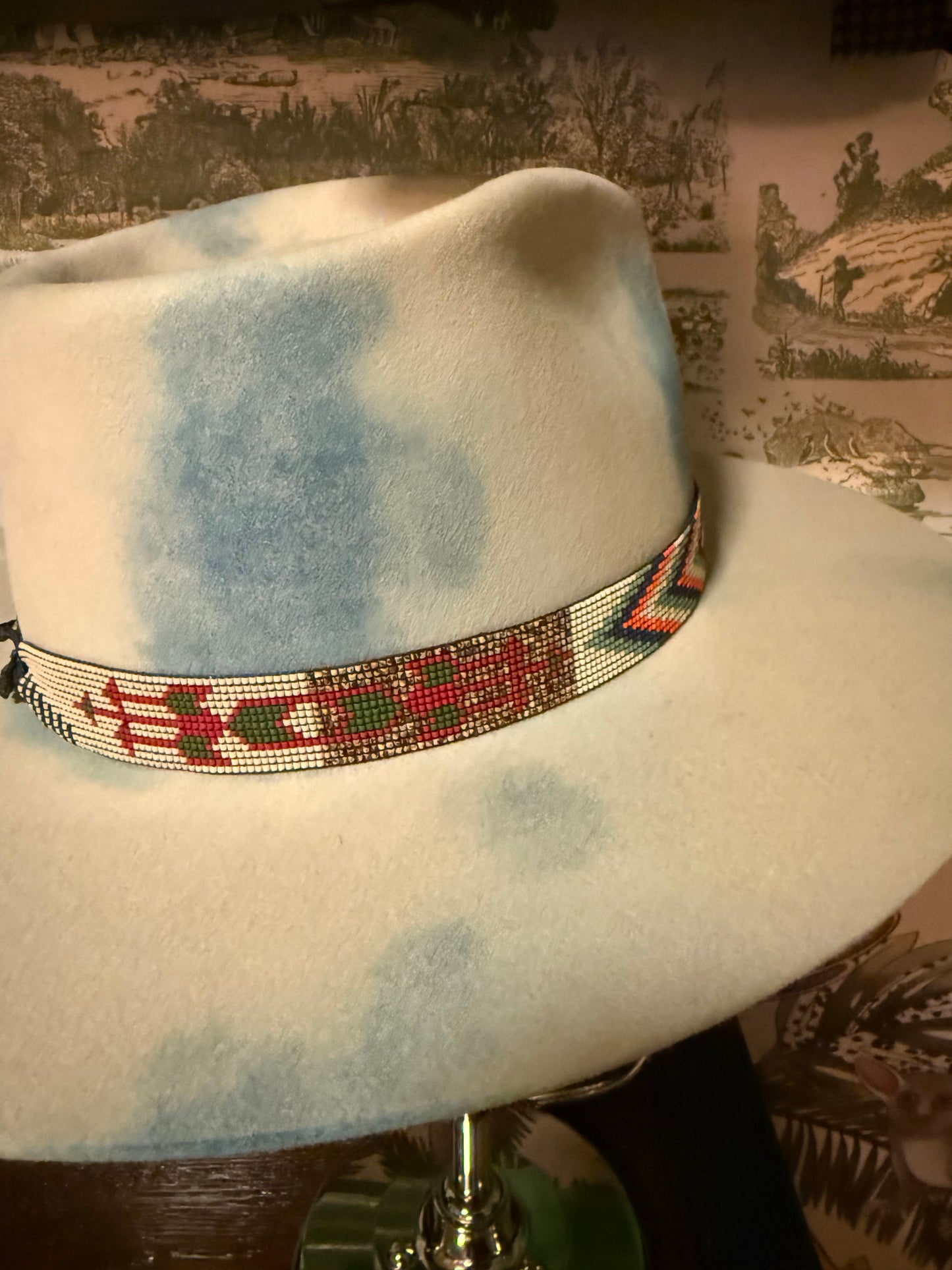 Pure Grit - Ancient Earth tones & Matte Strength Beaded western Hatband