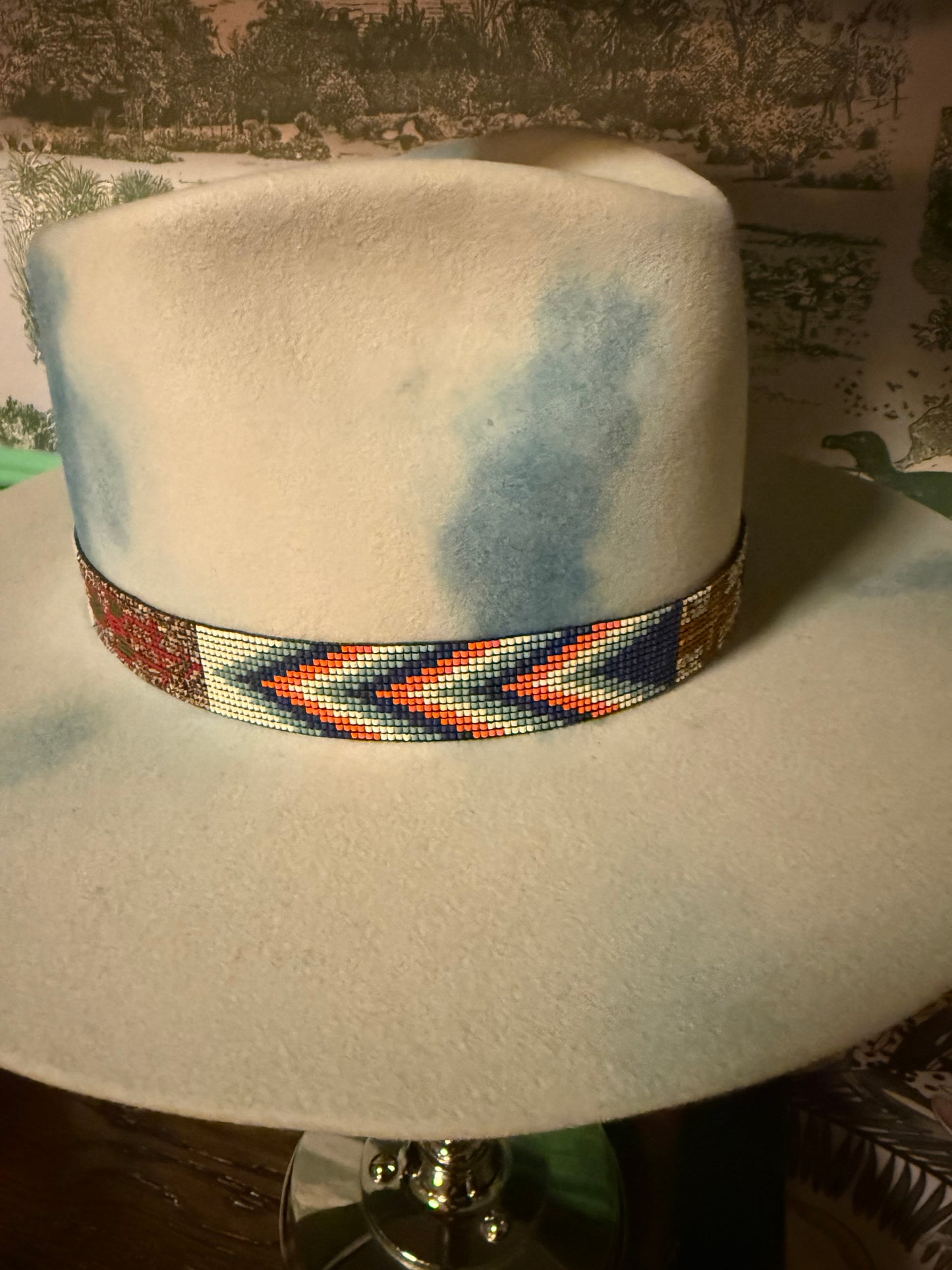 Pure Grit - Ancient Earth tones & Matte Strength Beaded western Hatband