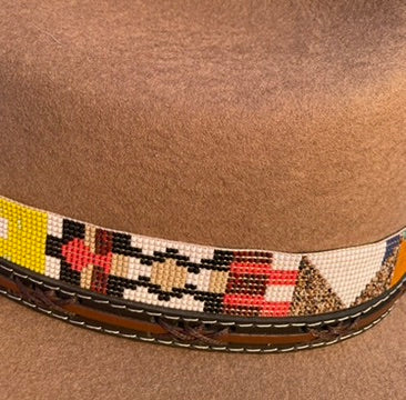 Wild West — Hand-Beaded Hatband by Joaquin