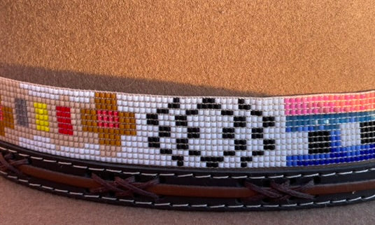 Wild West — Hand-Beaded Hatband by Joaquin
