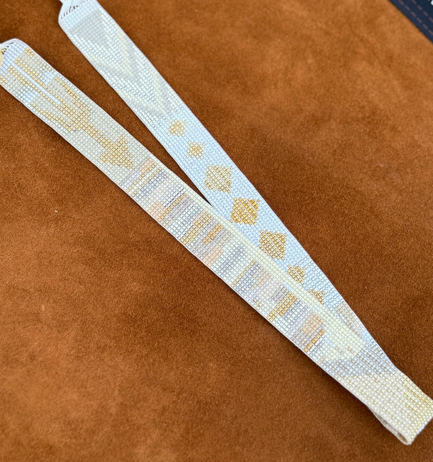 Hallelujah — Gold & White Heirloom Hatband