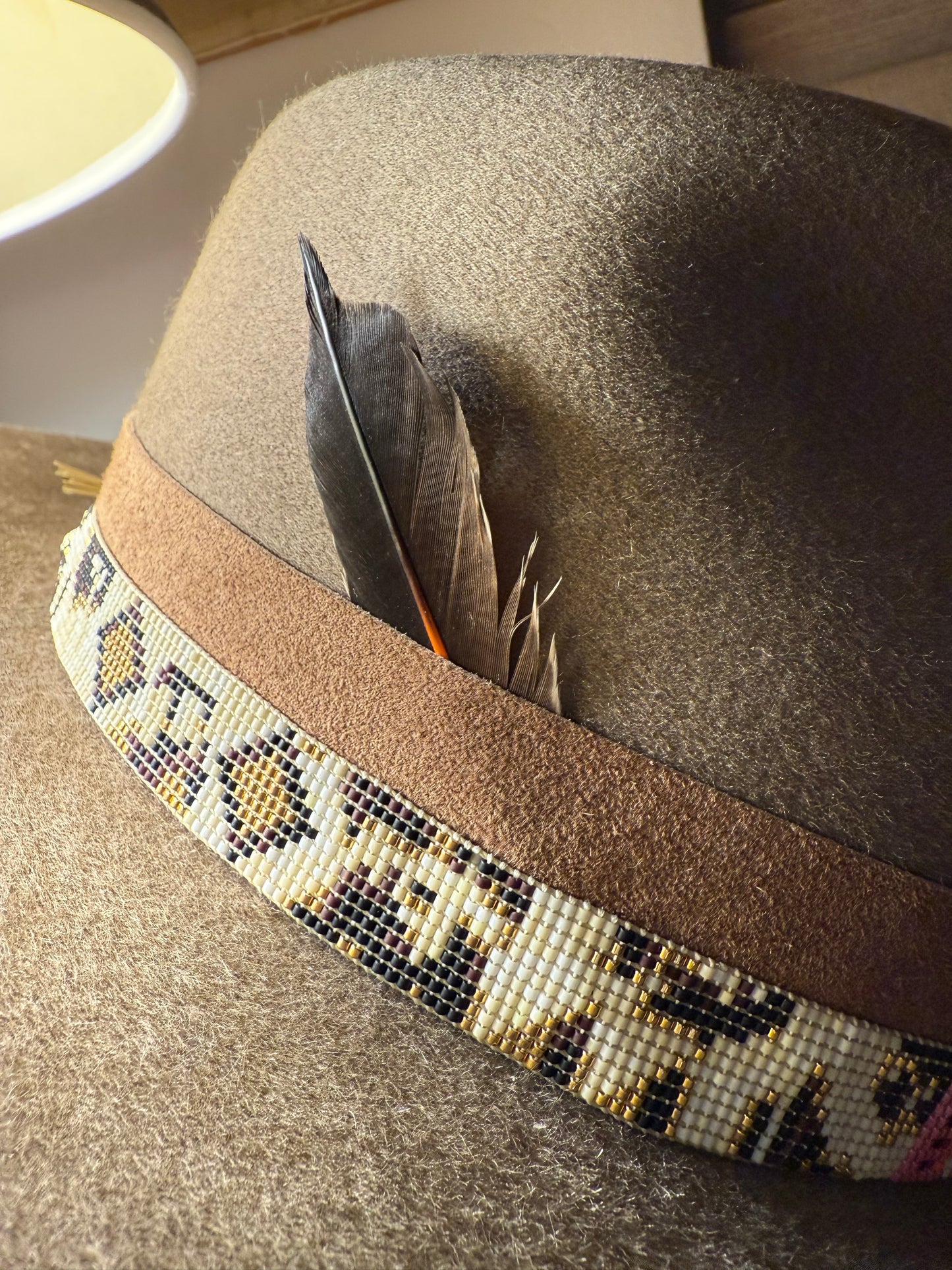 Trailblazer- Neon Nordic Light & Gold Desert Diamonds Cowboy Hatband