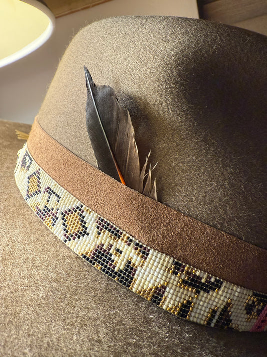Trailblazer- Neon Nordic Light & Gold Desert Diamonds Cowboy Hatband