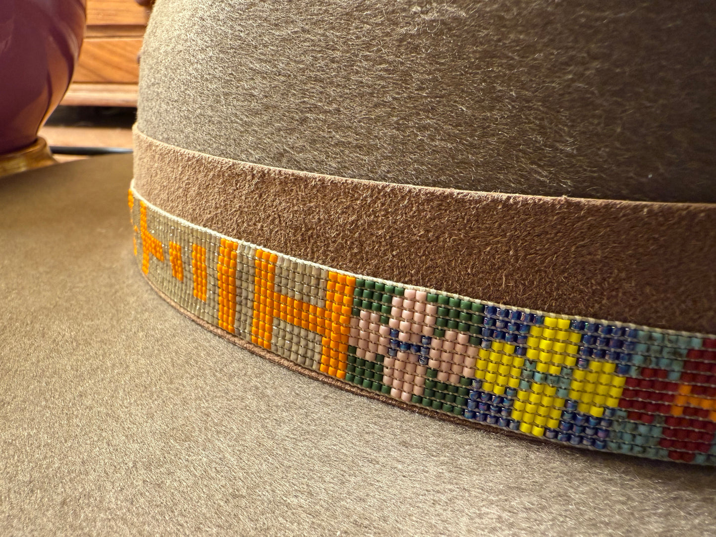 Trailblazer- Neon Nordic Light & Gold Desert Diamonds Cowboy Hatband
